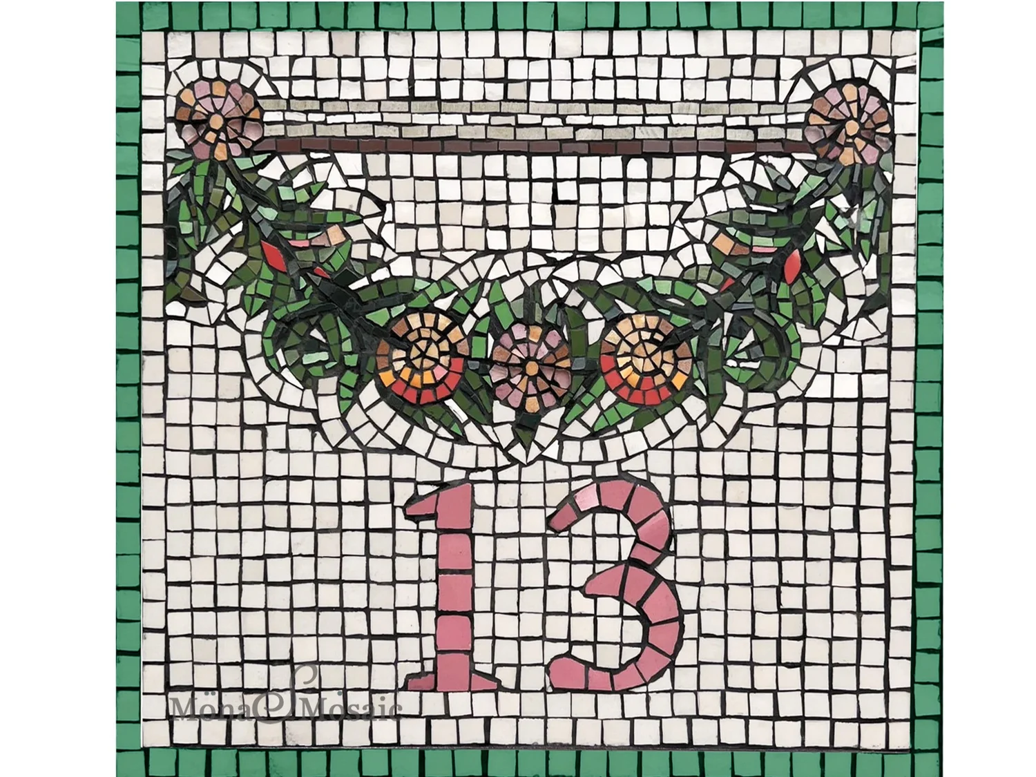 Mosaic lettering custom size featuring a scripture quote tile mosaic on ...