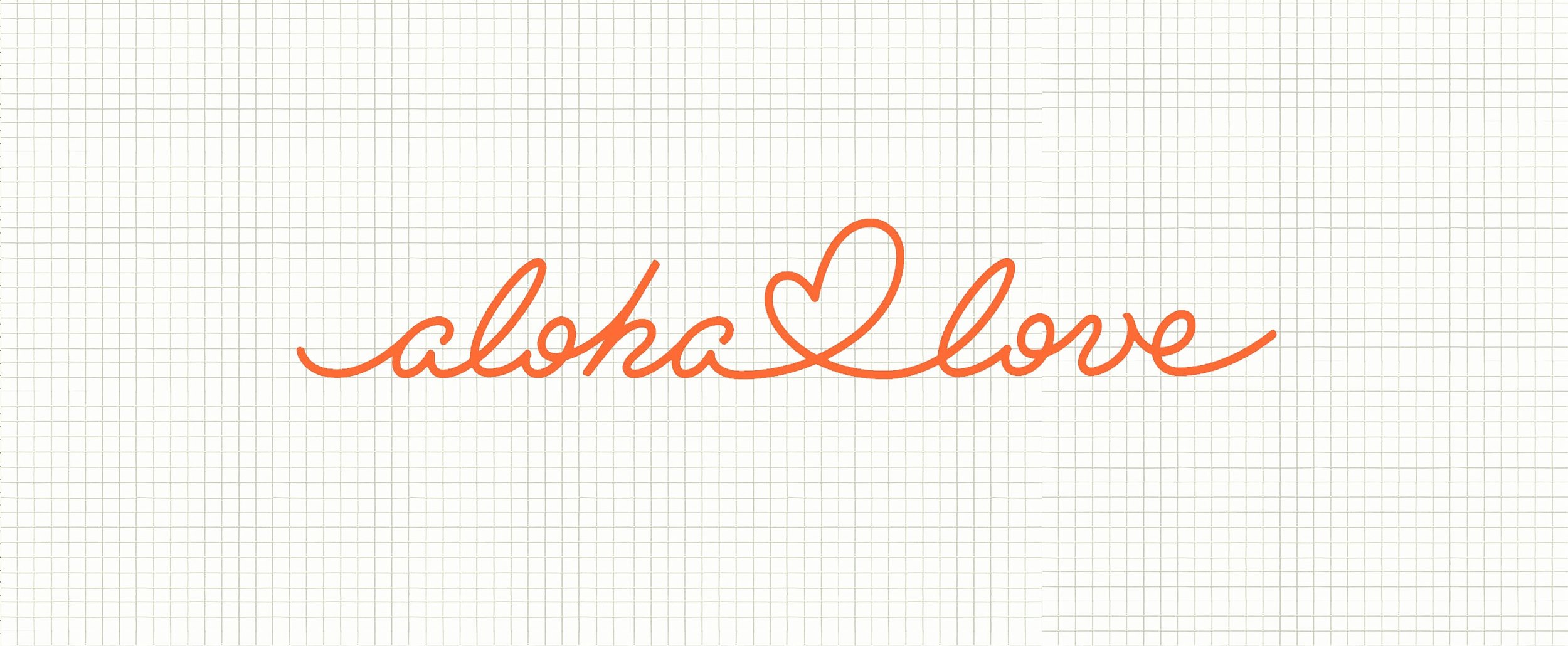 Made to Order Mosaic install " aloha love" in Hand cut mosaic Tile logo design mock approved before order