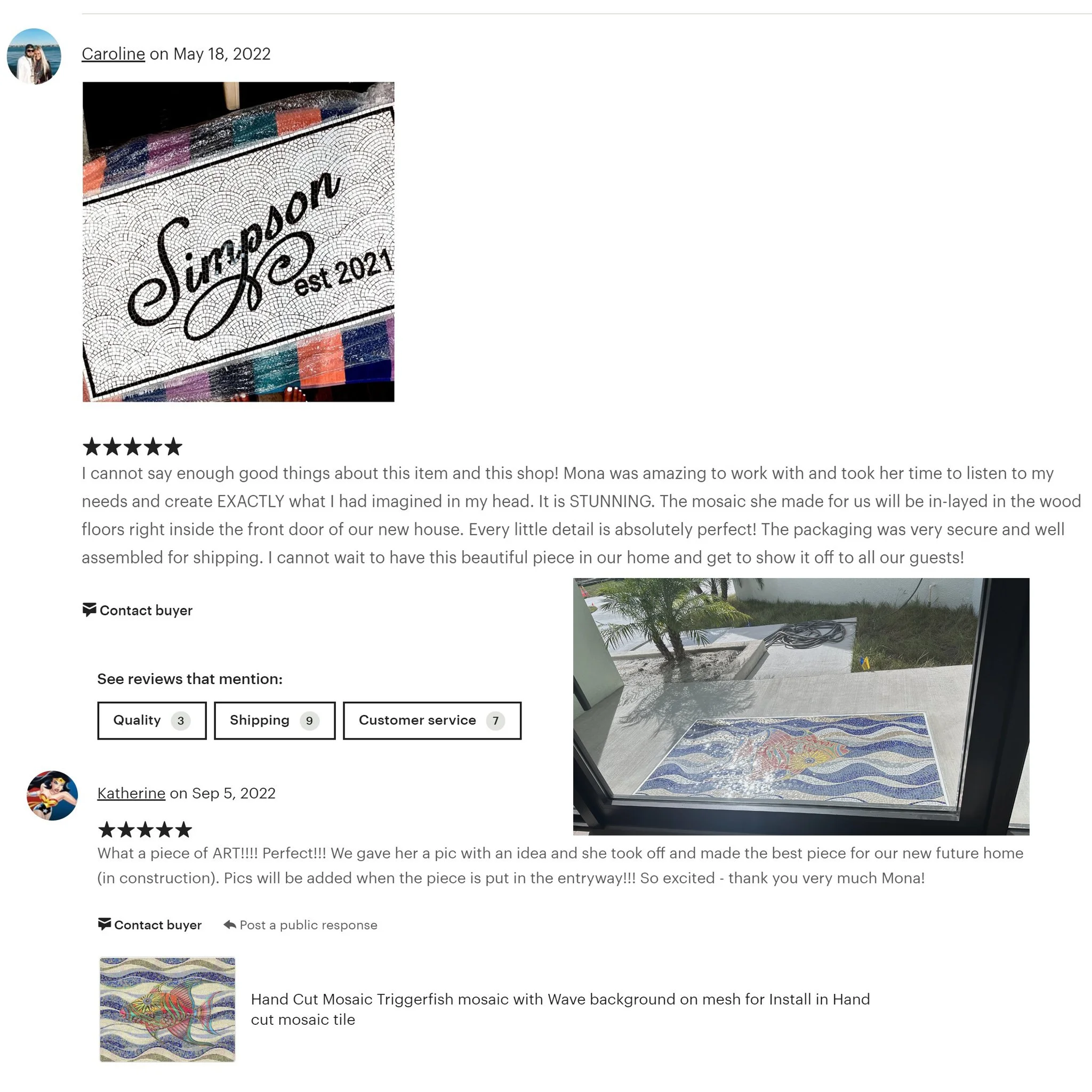 review of custom mosaic absolutely fabulous