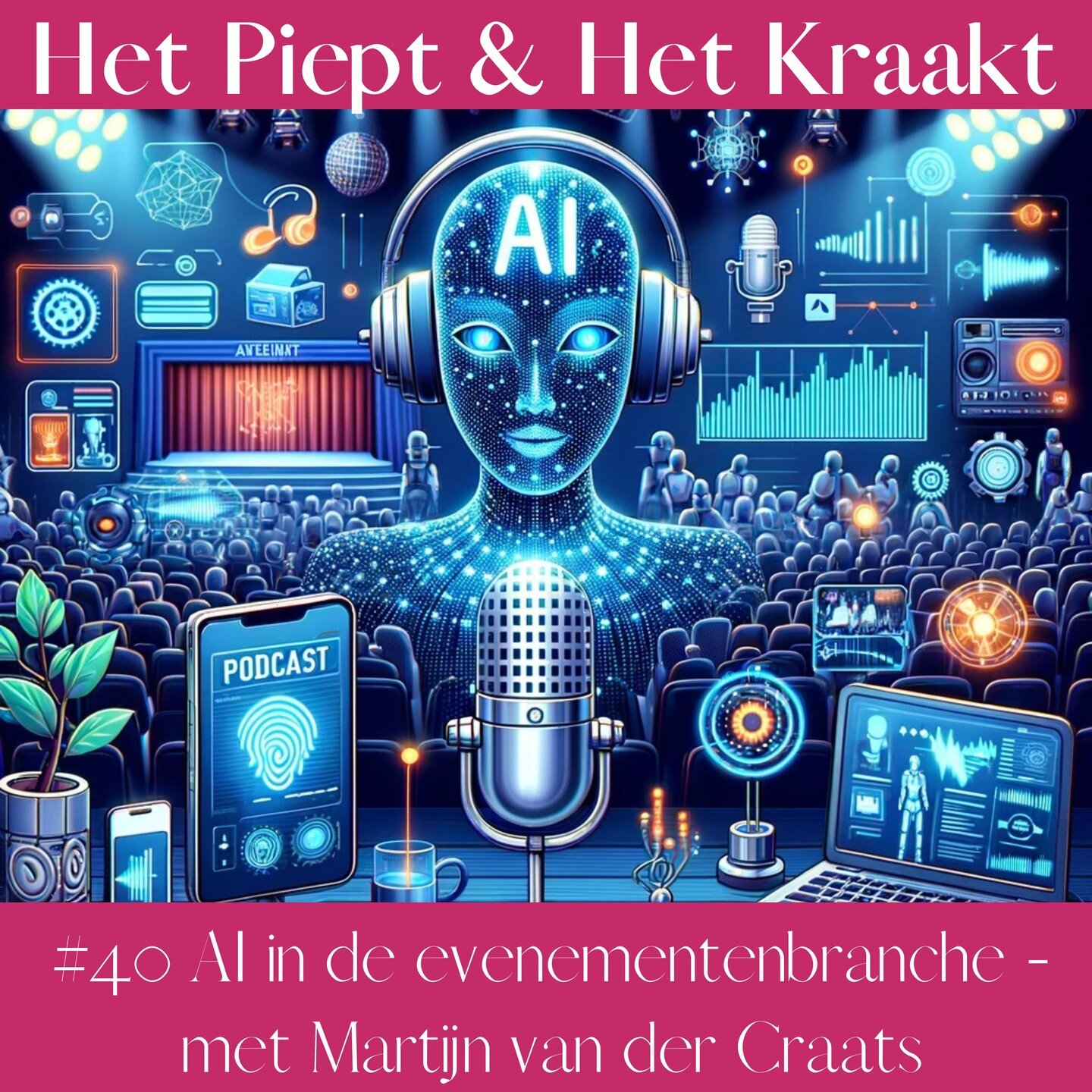 🎙️ Nieuwe Podcast Alert! 🤖✨

Heb je ooit nagedacht over de kracht van Artificial Intelligence in de eventbranche? Het is tijd om deze grenzen te verkennen met onze nieuwste aflevering van Het Piept en het Kraakt! 🚀

In deze must-listen aflevering 