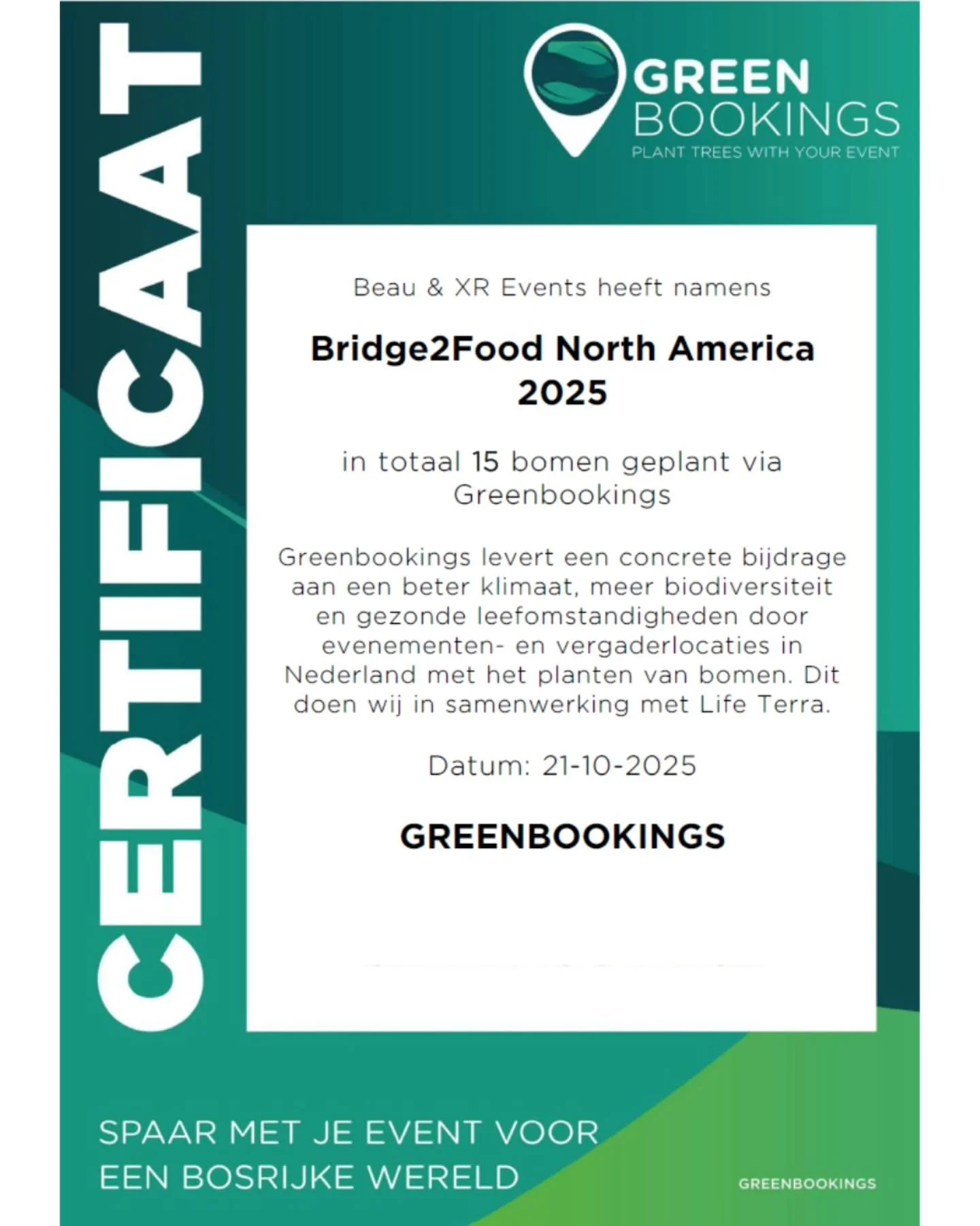 15 bomen geplant🌳

Voor ons recente bezoek aan Minneapolis hebben we bewust gekozen om onze uitstoot te compenseren. Via Greenbookings hebben we daarom 15 bomen laten planten. 

Maar, compenseren is wel onze l&aacute;&aacute;tste stap.

Onze focus l