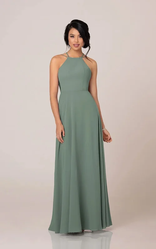 bridesmaid dresses edinburgh scotland TH&TH Phoebe Bridesmaid Dress In Emerald Dawn Chiffon