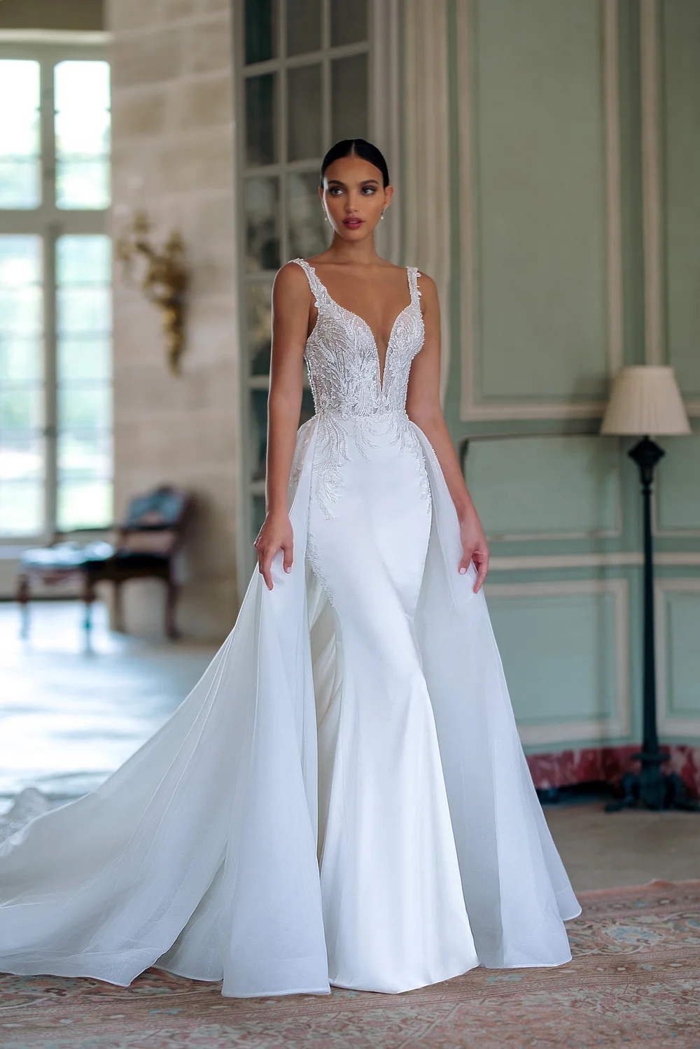 Kiana Wedding Dress with Overskirt by Wona Concept Atelier  Sophia Grace  Couture