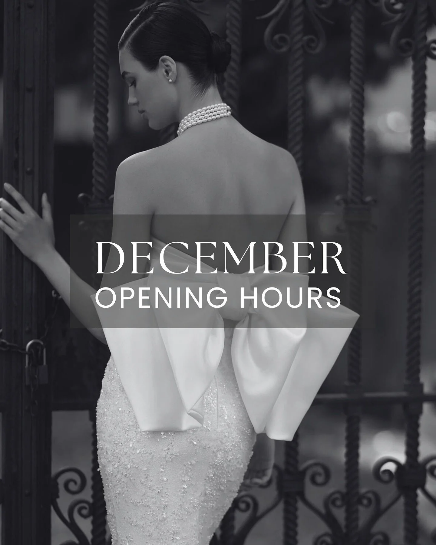 Throughout December our opening hours will be..

Monday &amp; Friday 10am &ndash; 5pm
Thursday 10am &ndash; 8pm
Saturday 9.30 &ndash; 4.30

We will close for Christmas🎄on Saturday 20th and reopen January 5th. 

Our diary is pretty busy right now the