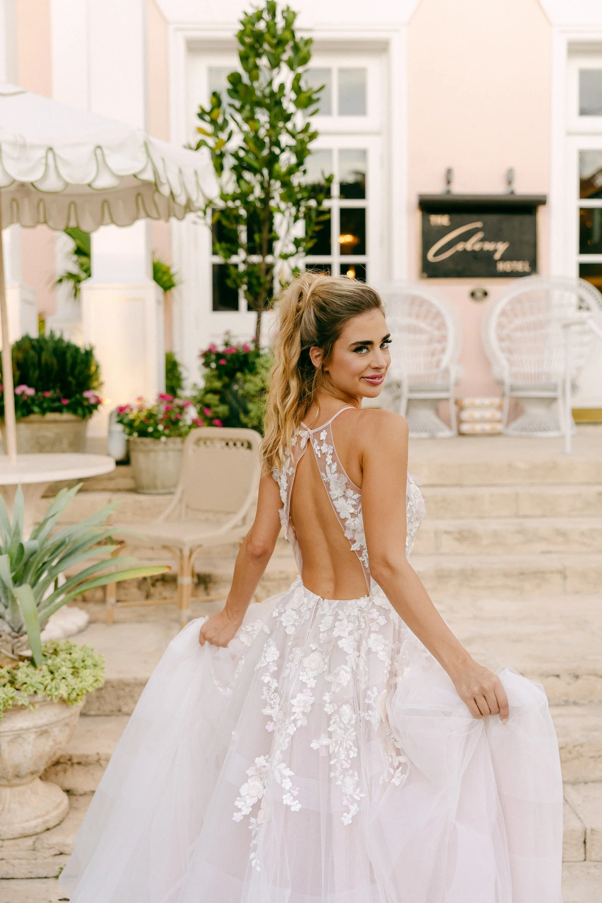 La Vie en Fleurs Wedding Dress by Hayley Paige | Romantic Floral Bridal Gown available at Sophia Grace Couture