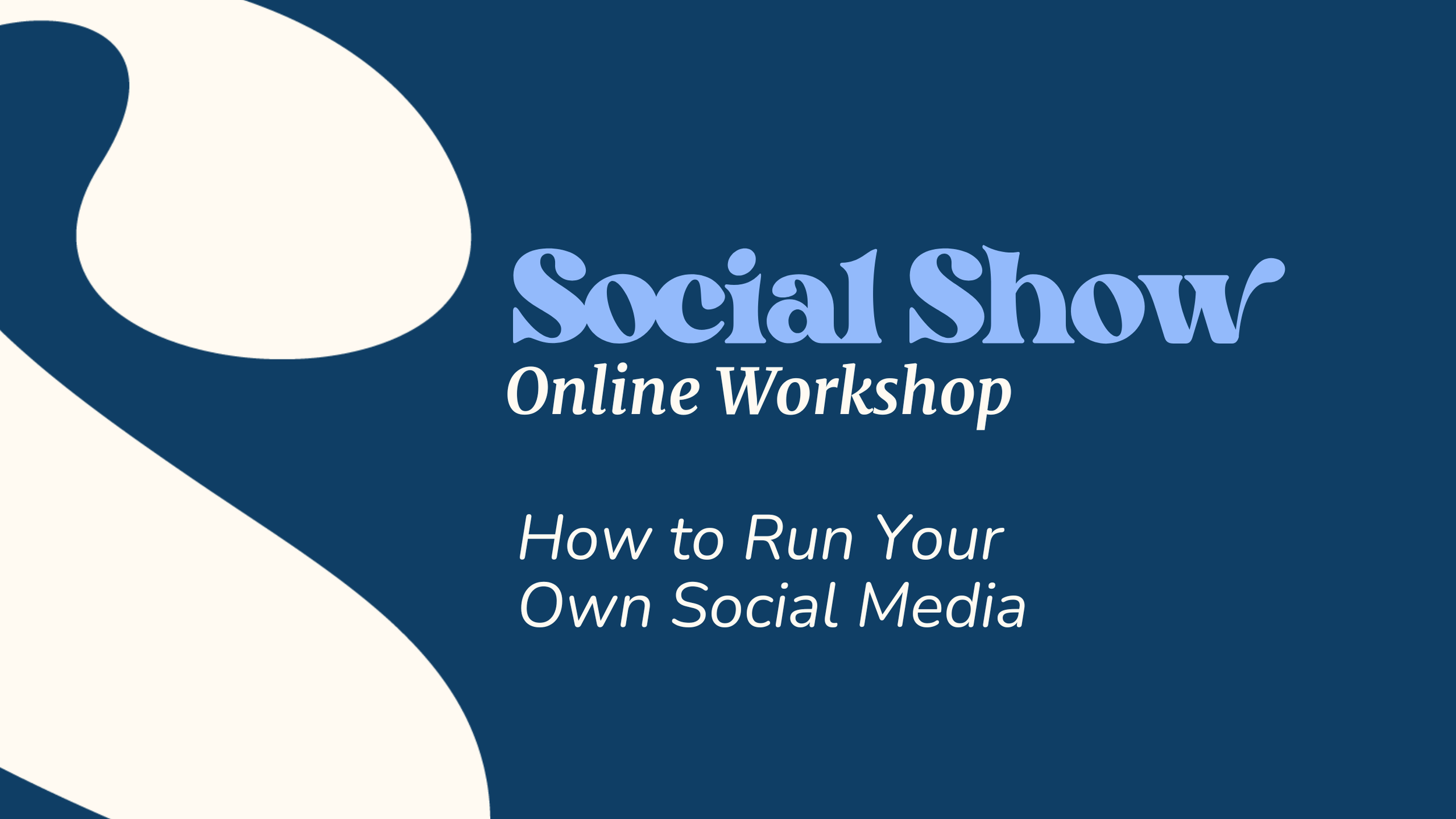 How to Run your Own Social Media (August)