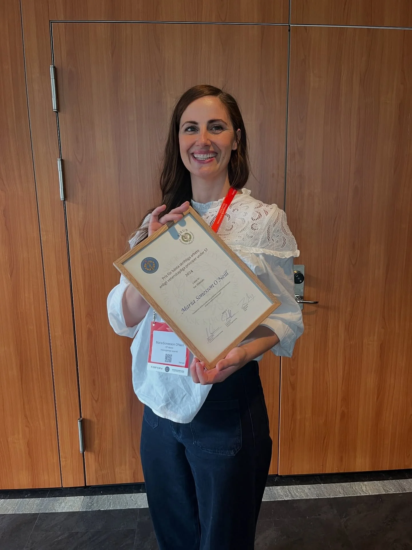 Grattis till Maria Sonesson O&rsquo;Neill och Iliana Aristokleous f&ouml;r b&auml;sta skriftliga ST-arbete 👏🏻