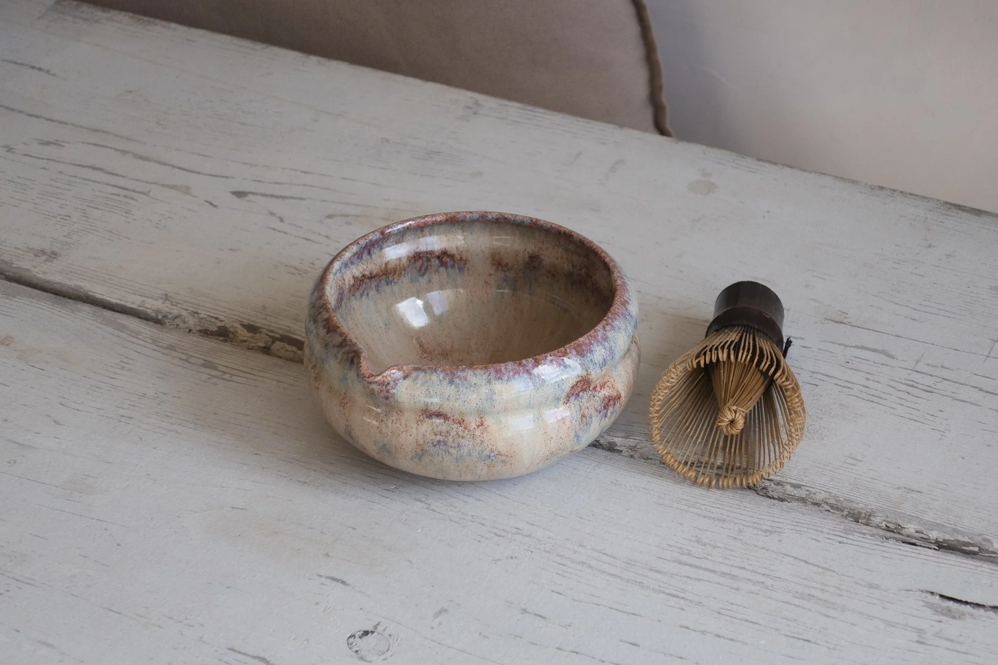 Curvy Matcha Bowl in Urchin