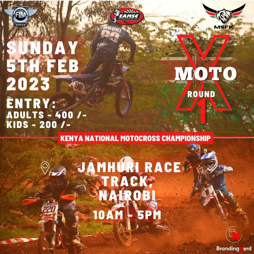 Revving up and ready to race at the Jamhuri Race track for round one of the Kenya National Motorcross Championship on February 5th! 
See you there! 💥
#motorcross #race #JamhuriRaceTrack #nairobi