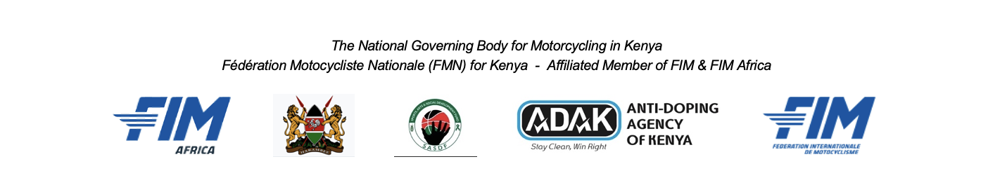 MSFK affiliations — FIM Africa, Government of Kenya, SASDF, ADAK, FIM