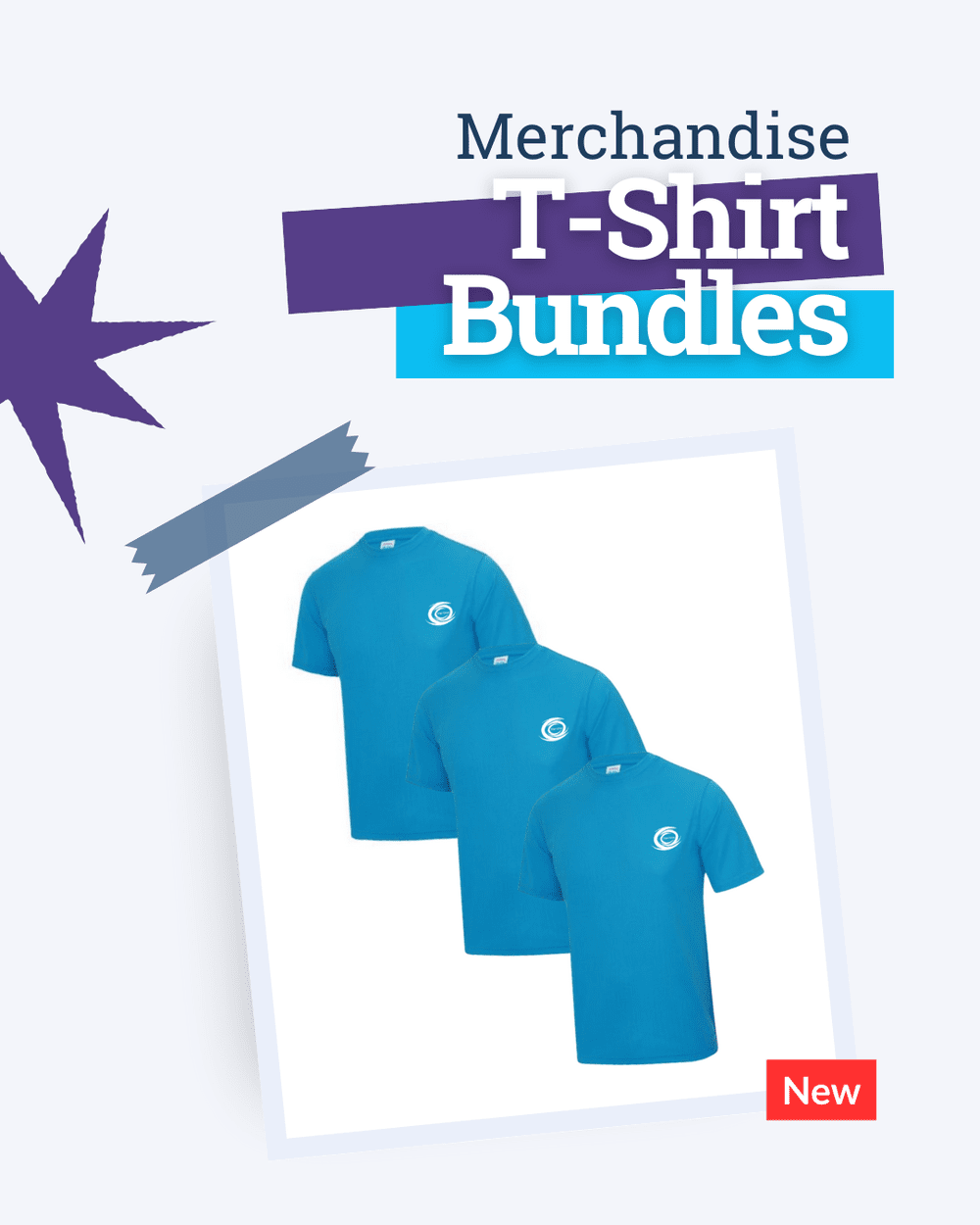 Edge 3 T-Shirt Bundle in Blue