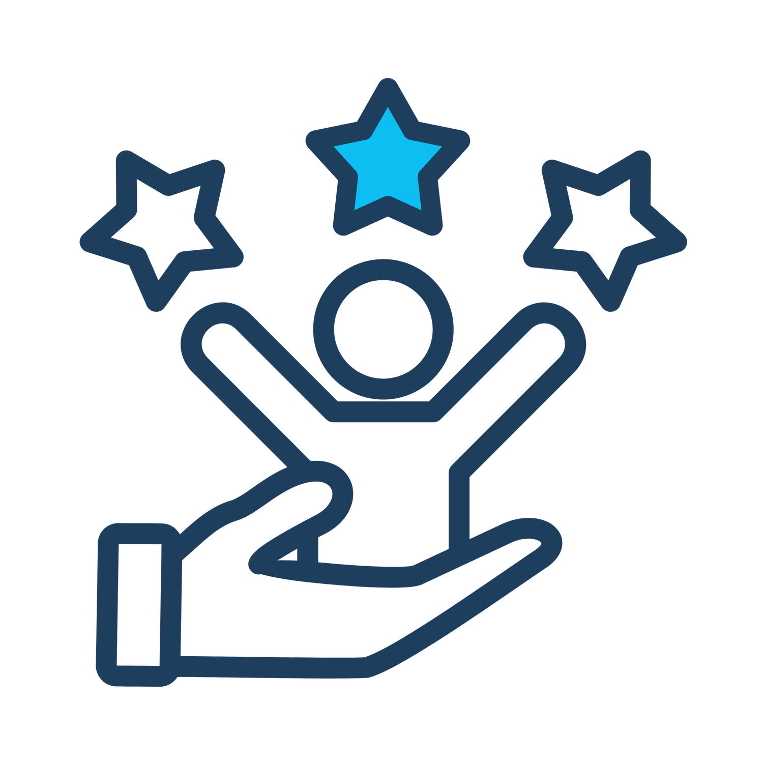 Community volunteering hours icon