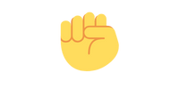 Yellow fist emoji