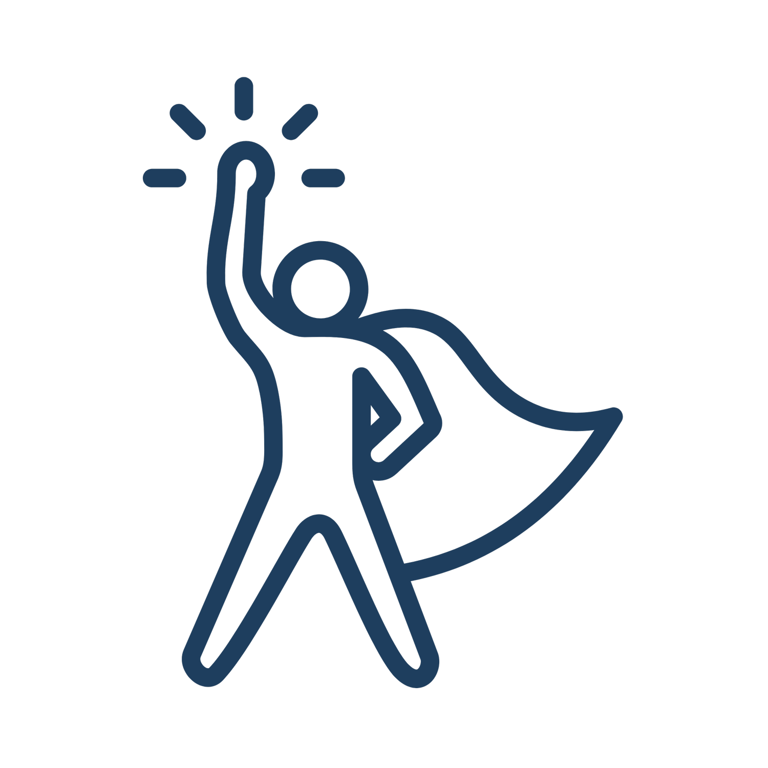 Confident about the future percentage icon