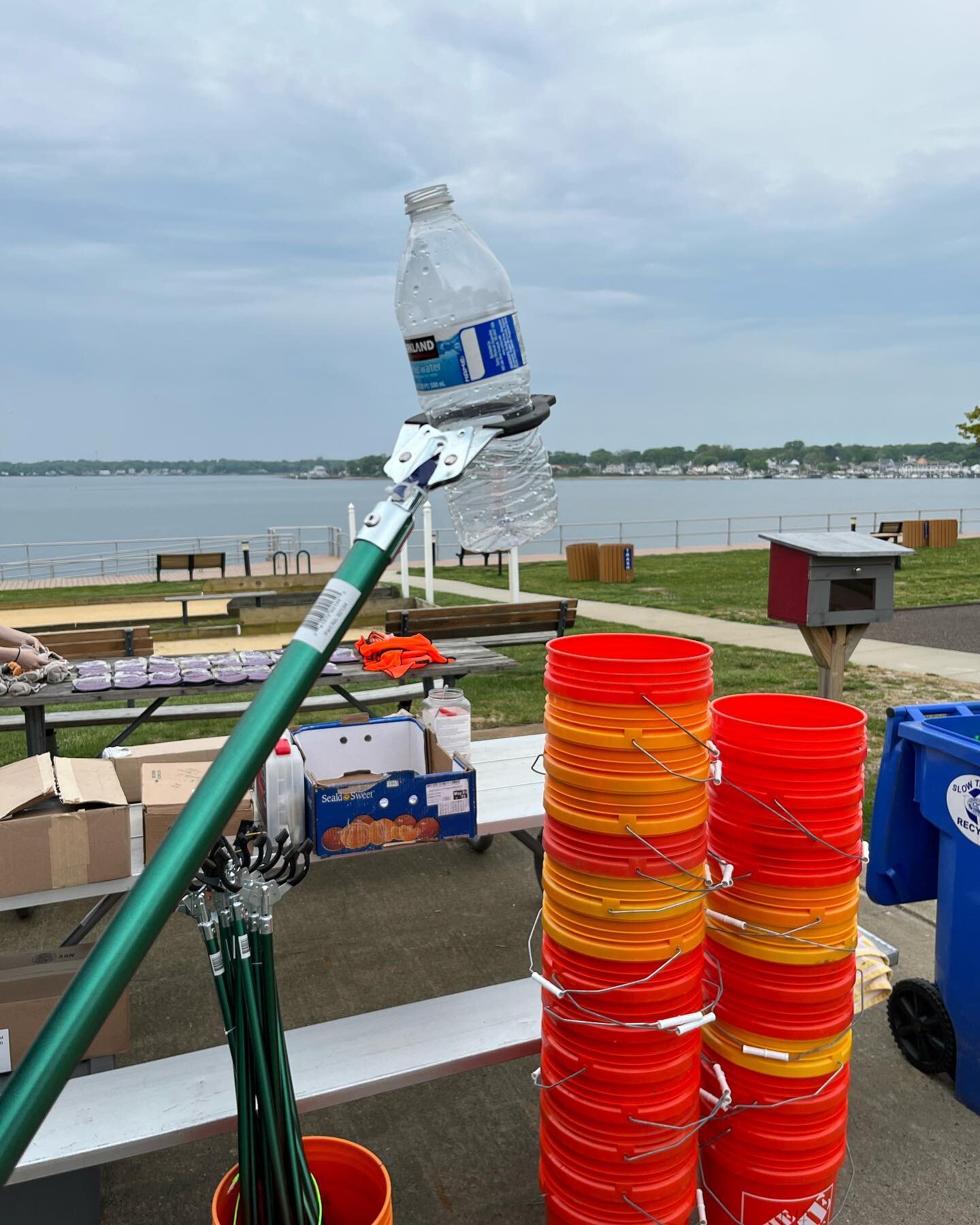 We&rsquo;re all set up for the Shark River Cleanup 2023&hellip; come down to Memorial Park in Neptune City at 9AM, for a coffee and bagels&hellip; followed by cleanups all around the river!!! Rain or shine.