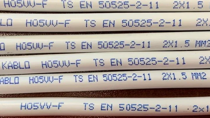 CIJ blue print on a series of cables