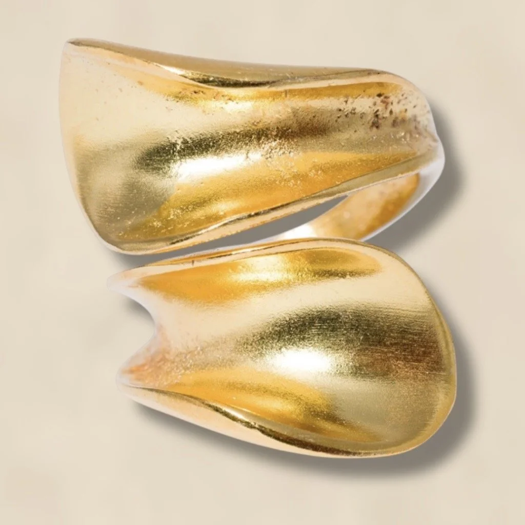 Sculptural Wrap Ring Wolf & Badger