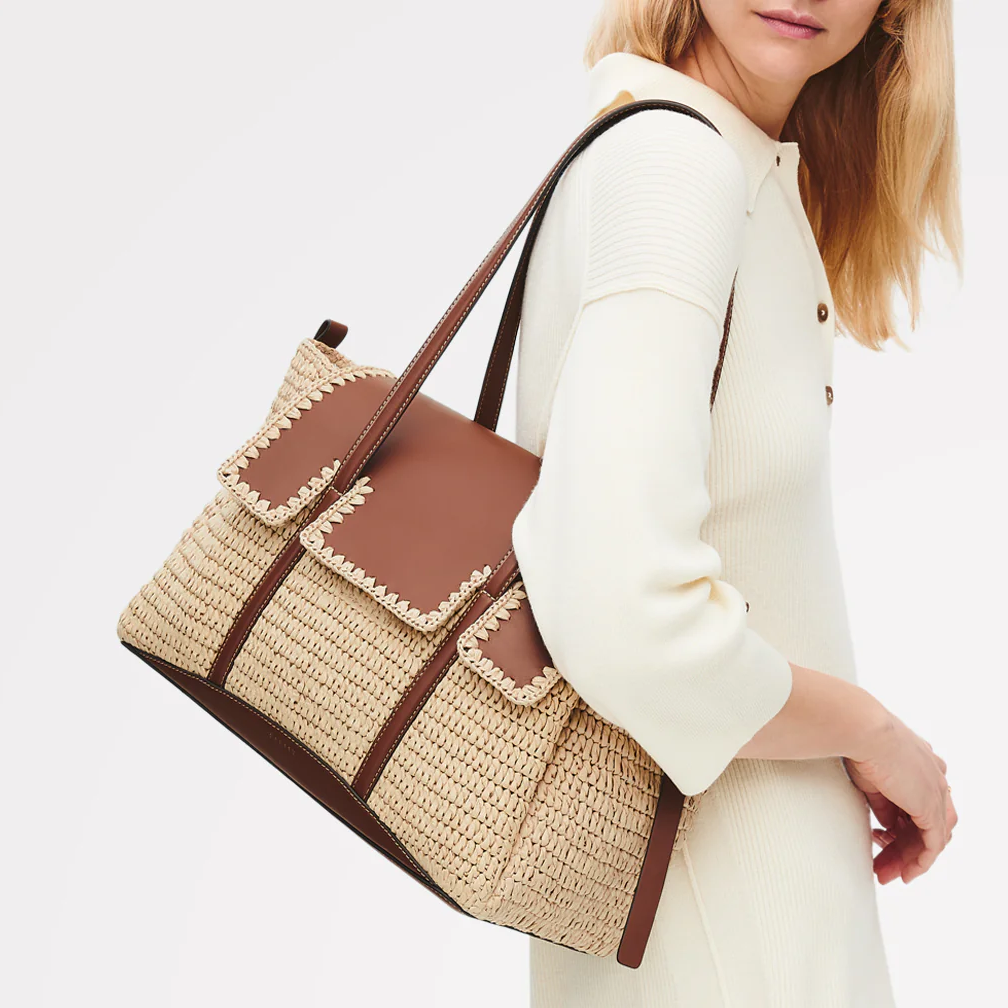 The Chancery Raffia Shoulder Bag