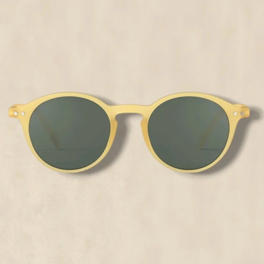 Yellow Honey Round Sunglasses