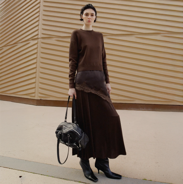 Jumper With Lace Detail MANGO