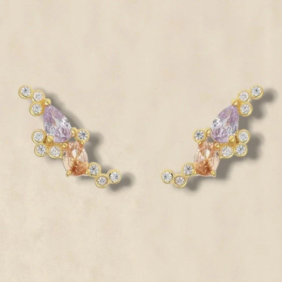 Crystal Crawler Earrings