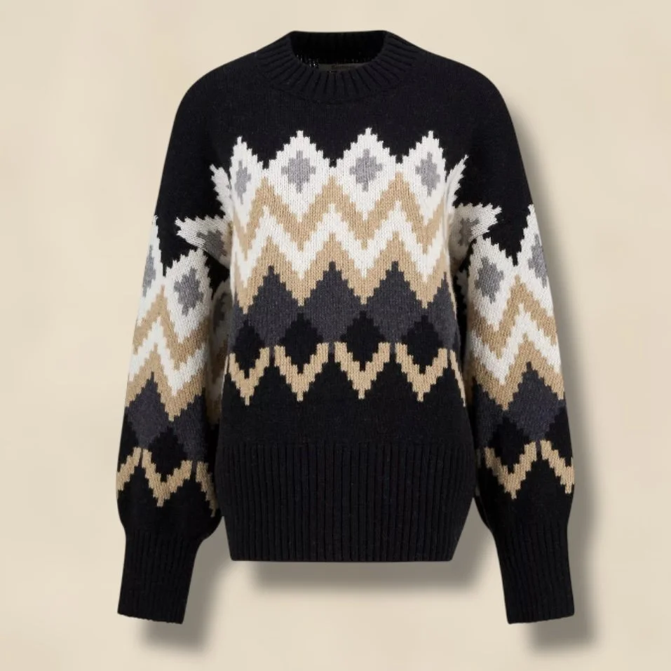 Barbour Cecelia Fair Isle Wool-Blend Jumper