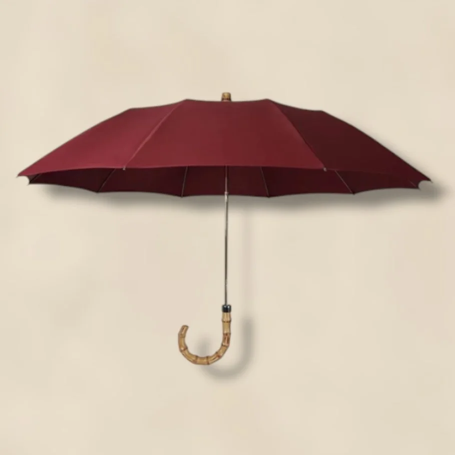 London Undercover Burgundy Whangee Telescopic Umbrella