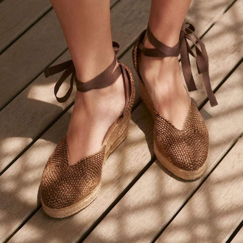 Amelia Woven Espadrille Wedges