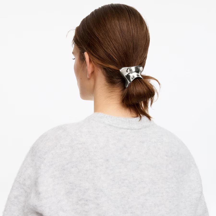 Arket Sculptural Hair Cuff Silver
