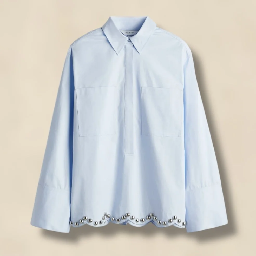 H&M Studded Twill Shirt