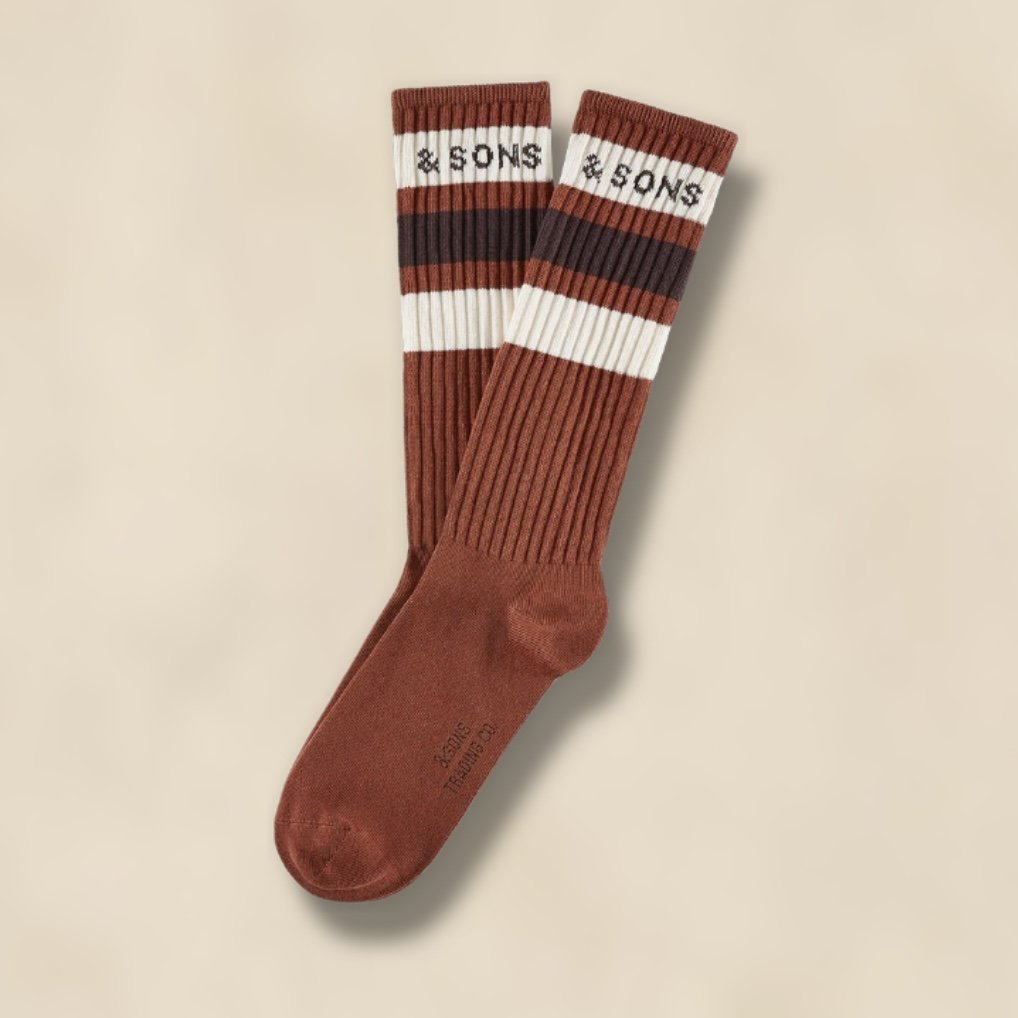 &SONS Baseline Socks in Rust