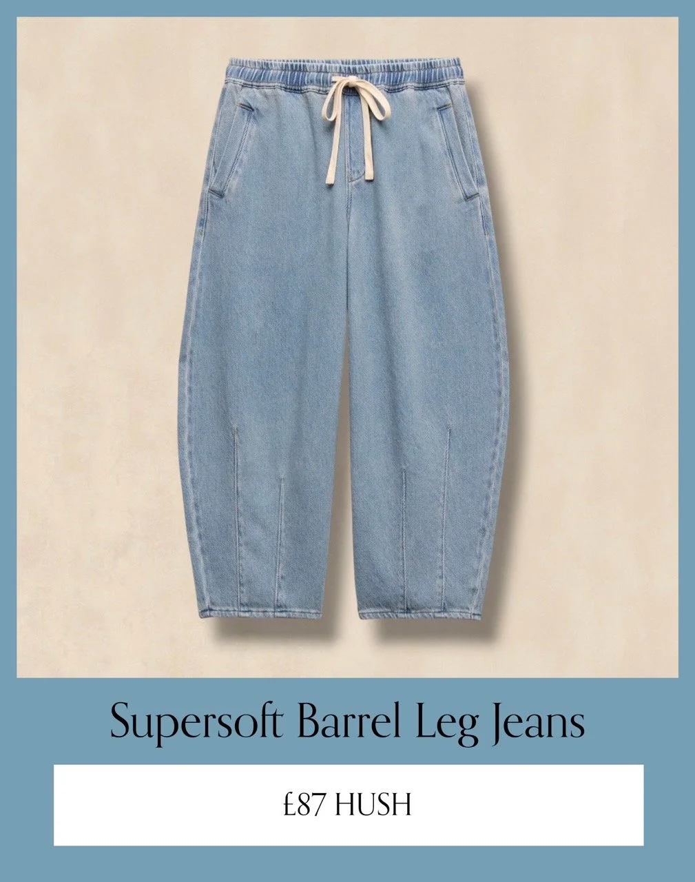 Rina Supersoft Barrel Leg Jeans