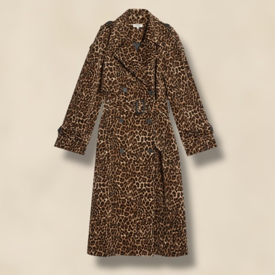 Albaray Animal Cord Trench Coat