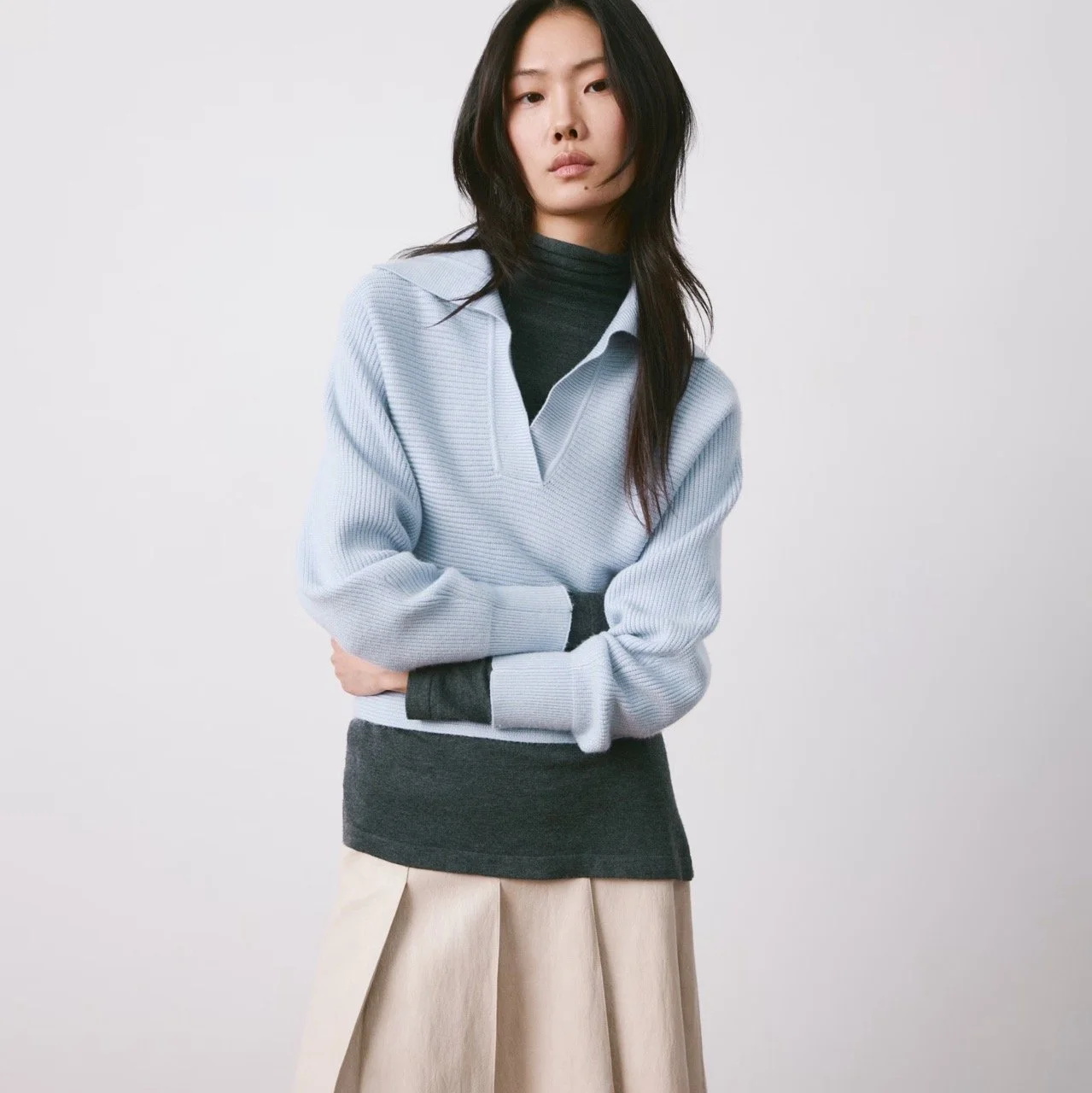 Mango V-Neck Knit Sweater