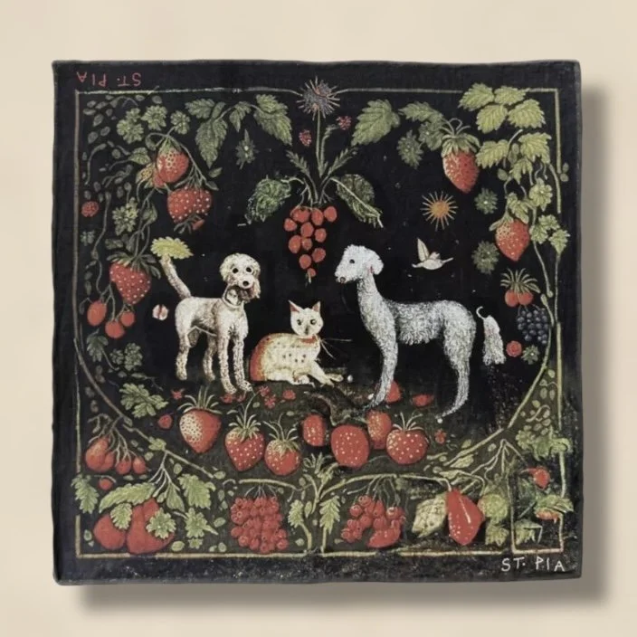 ST.PIA Belong Large Printed Cotton Pet & Human Bandana