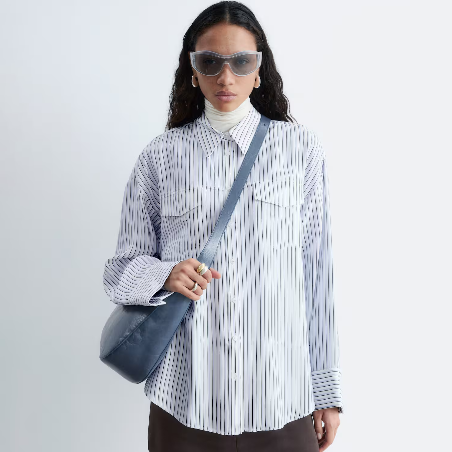 Front Pocket Striped Shirt