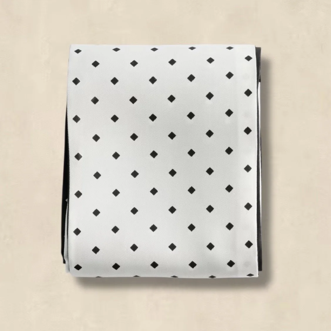 Slim Silk Polka Dot Scarf