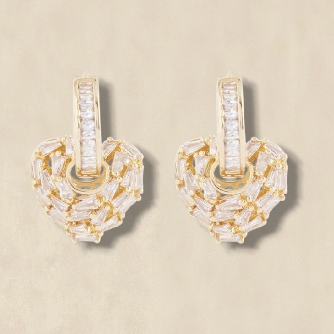 Heart Charm Earrings