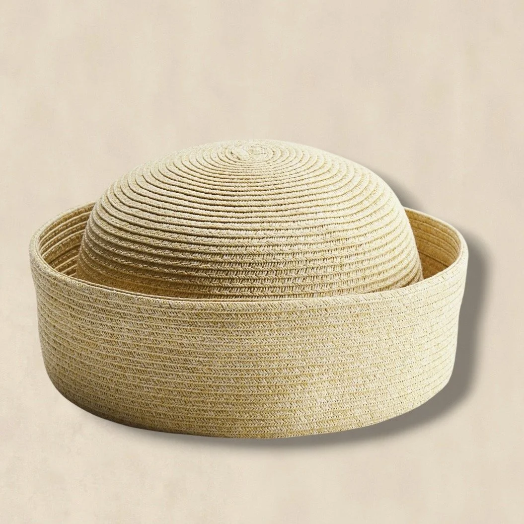 Straw Sailor Hat Natural