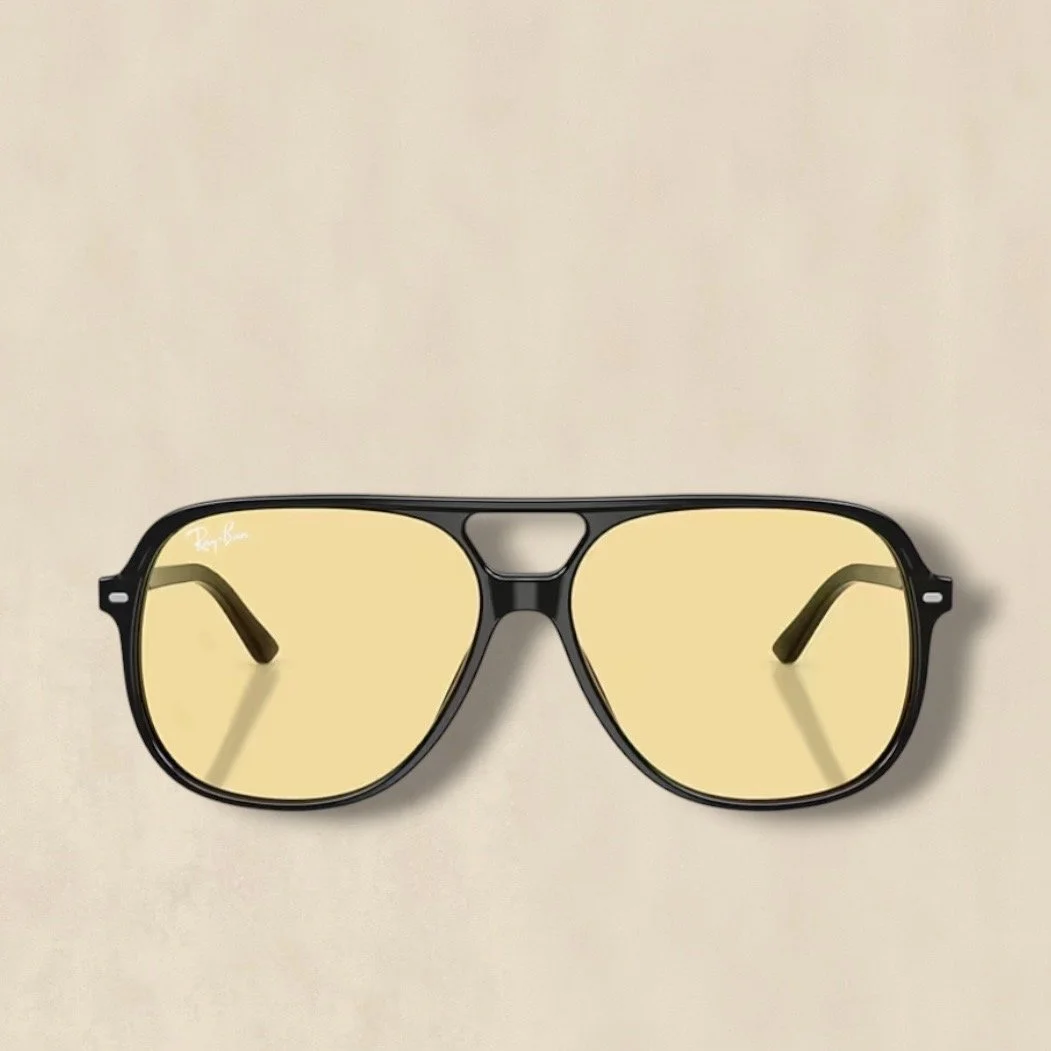 Bill Summer Capsule Sunglasses Black Yellow Lens