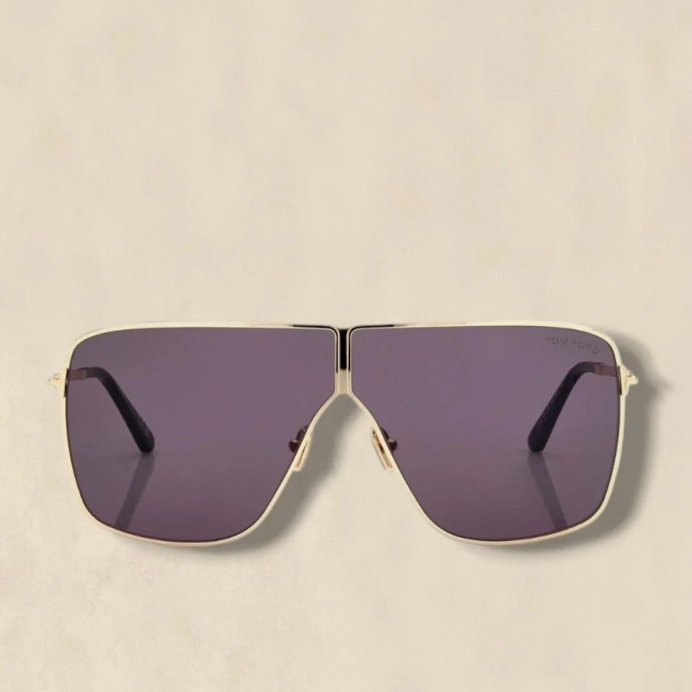 Huxley Sunglasses Gold Metal Frame