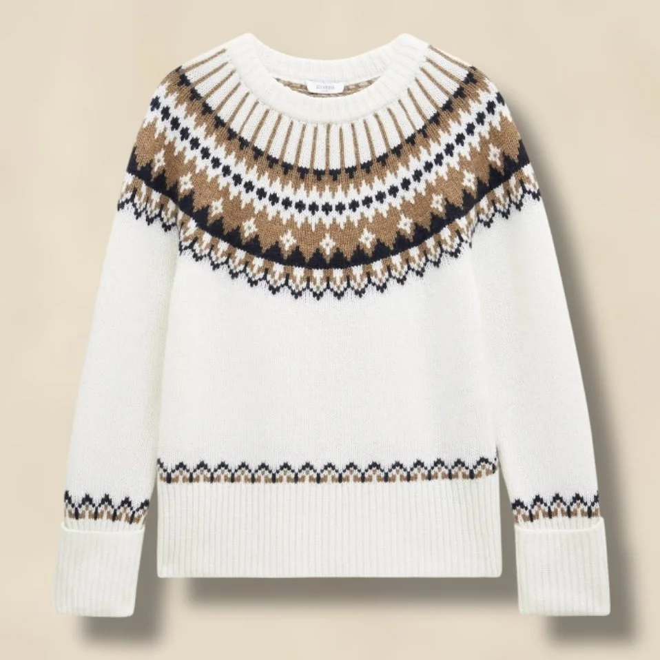 Hobbs Anya Fair Isle Wool-Blend Jumper