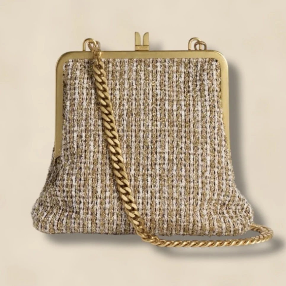 Tweed Vertical Frame Bag ME+EM