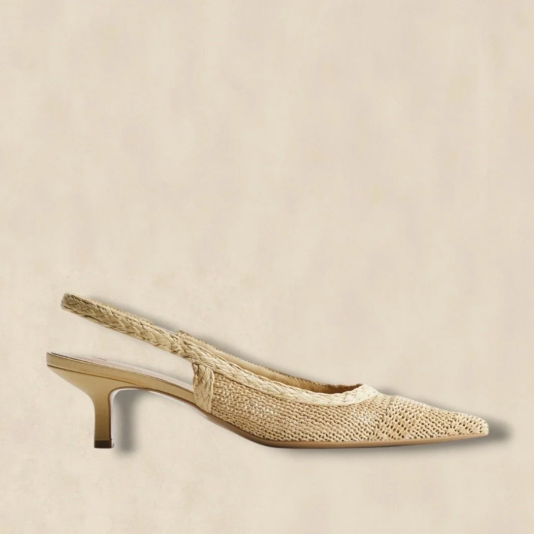 Raffia Slingbacks