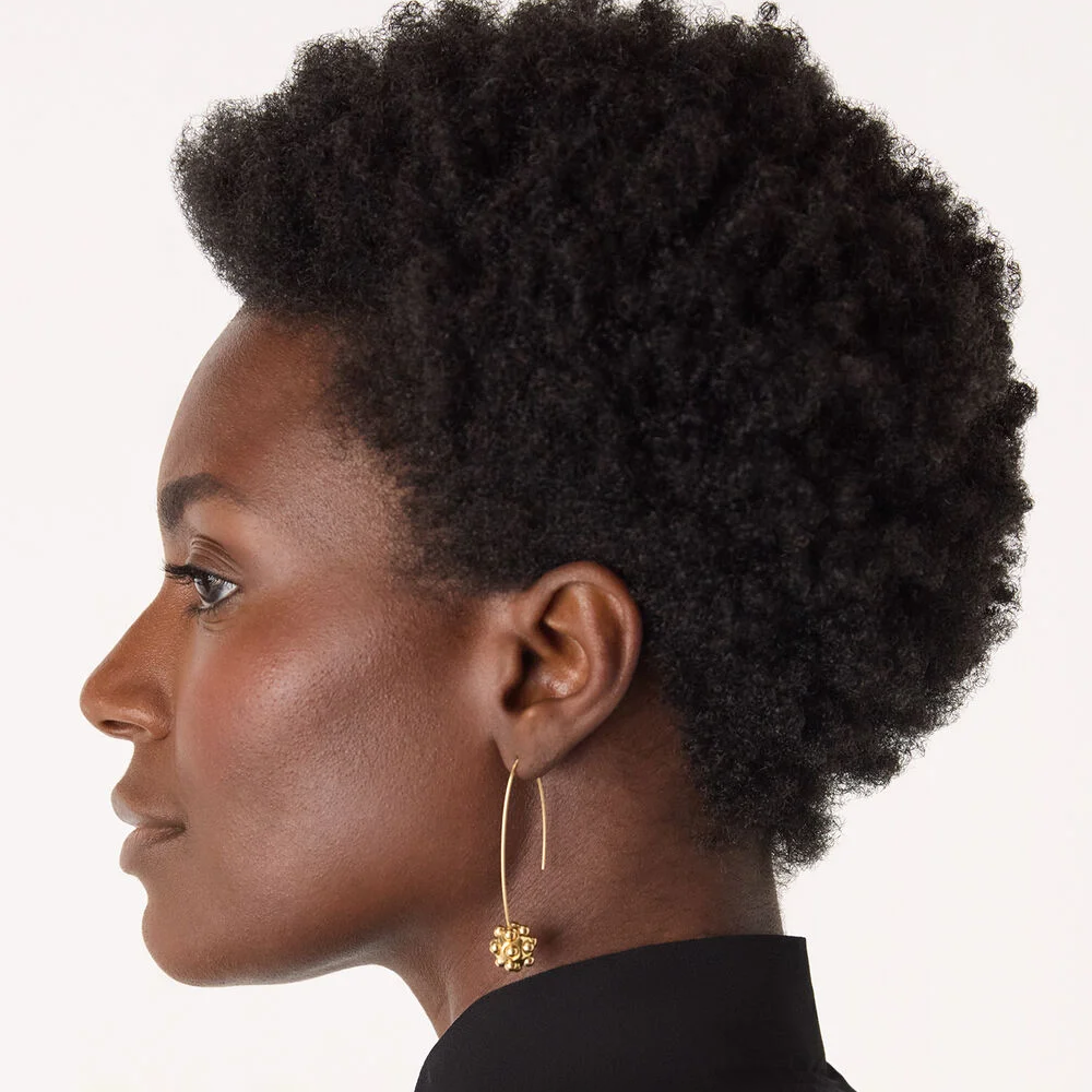 Whistles Bead Cluster Wire Earring