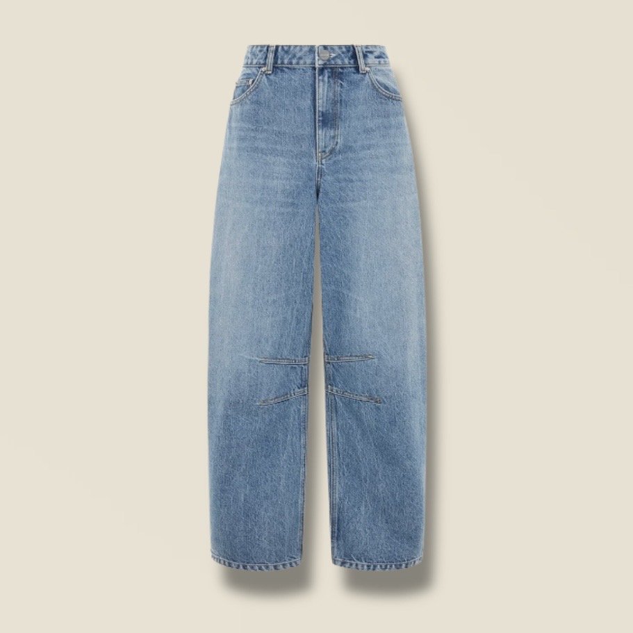 Markus Rigid Barrel Jeans in Sky Blue