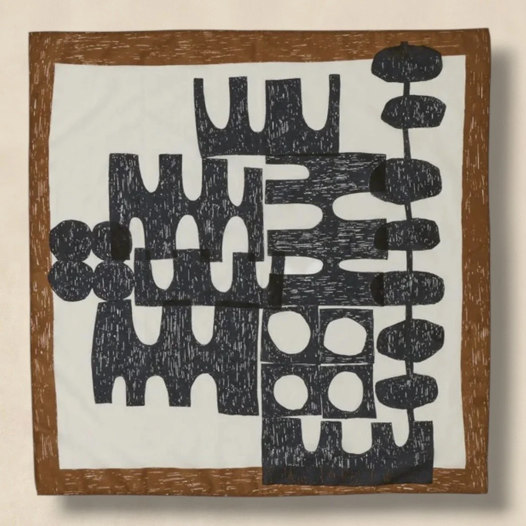 Brown Printed Cotton Bandana