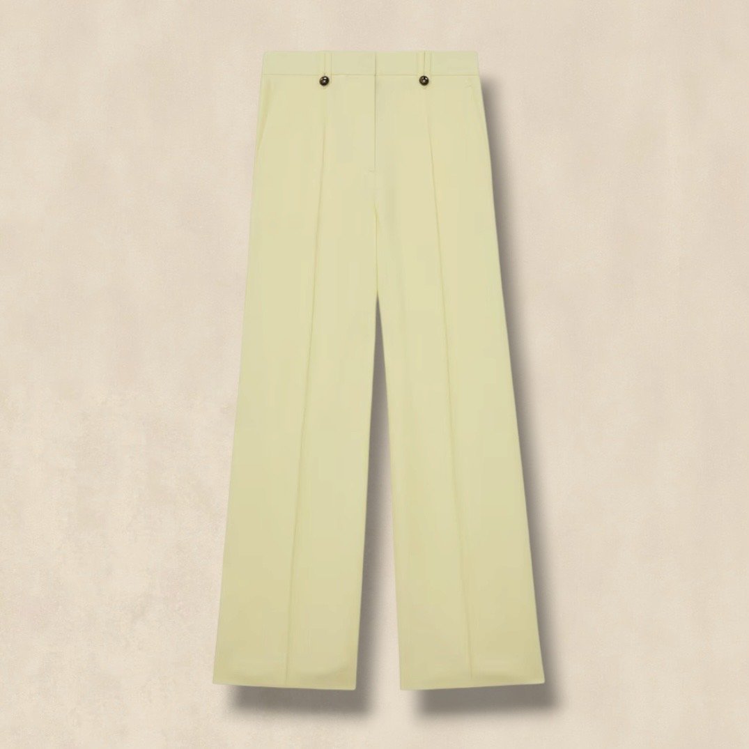Wide Leg Suit Trousers