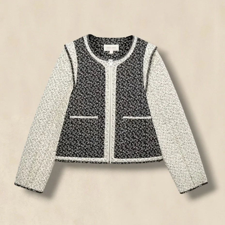 Pure Cotton Printed Quilted Jacket With Soft Structure And Boho Appeal