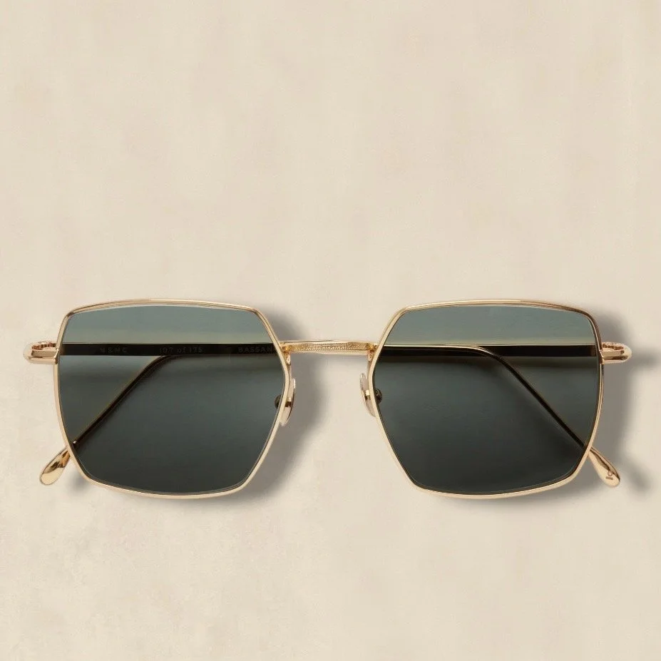 Bassano Aviator Sunglasses Gold